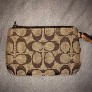 SALE Coach Signature Wallet | Mini Wristlet